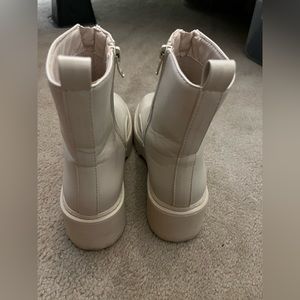 Cream Colored Chelsea Boots